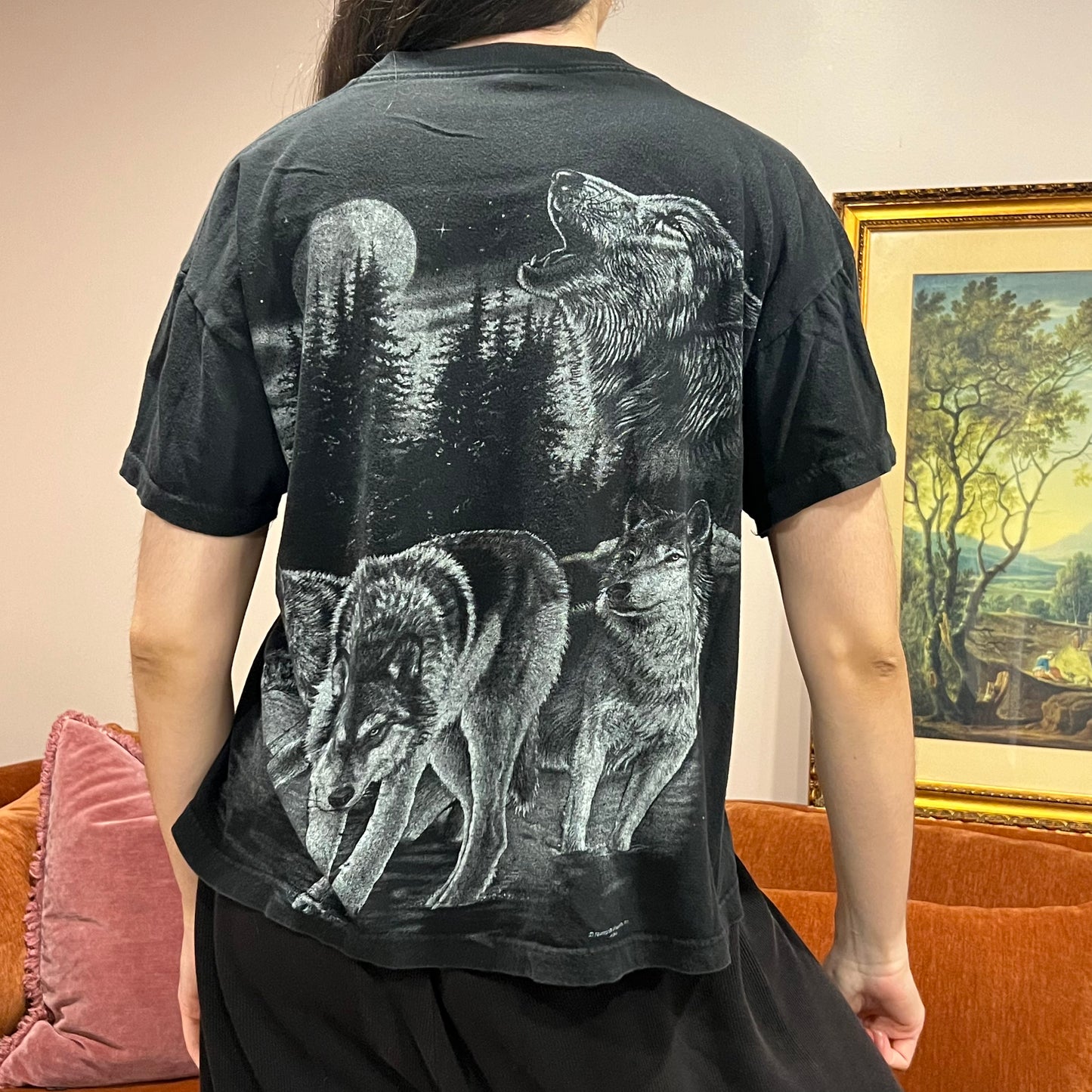 DUMP YOUR REPUBLICAN BOYFRIEND animal t-shirt with pink text (L)