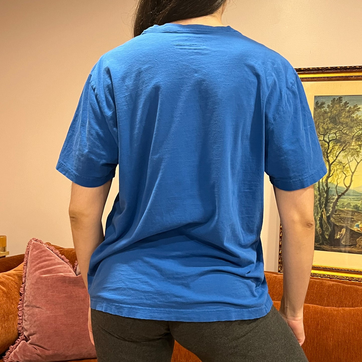 DUMP YOUR REPUBLICAN BOYFRIEND blue t-shirt with blue text (XL/2XL)