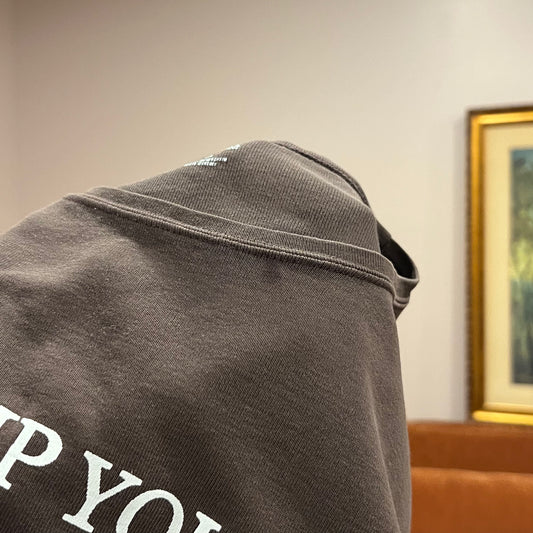 DUMP YOUR REPUBLICAN BOYFRIEND brown t-shirt with white text (PM)