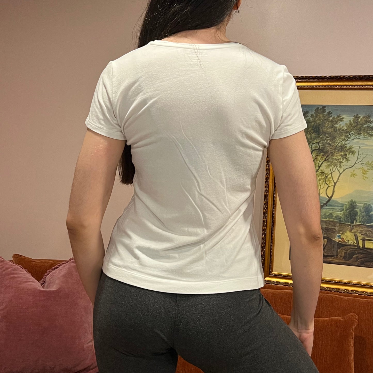 DUMP YOUR REPUBLICAN BOYFRIEND white t-shirt with red text (S)