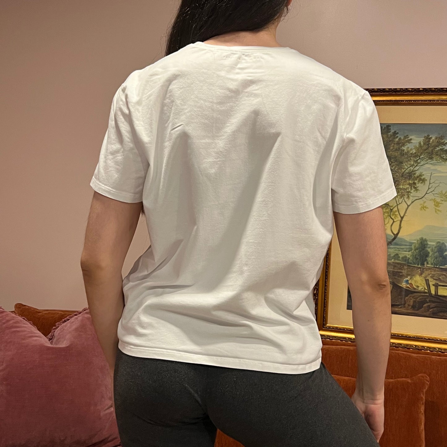 DUMP YOUR REPUBLICAN BOYFRIEND white t-shirt with red text (L)