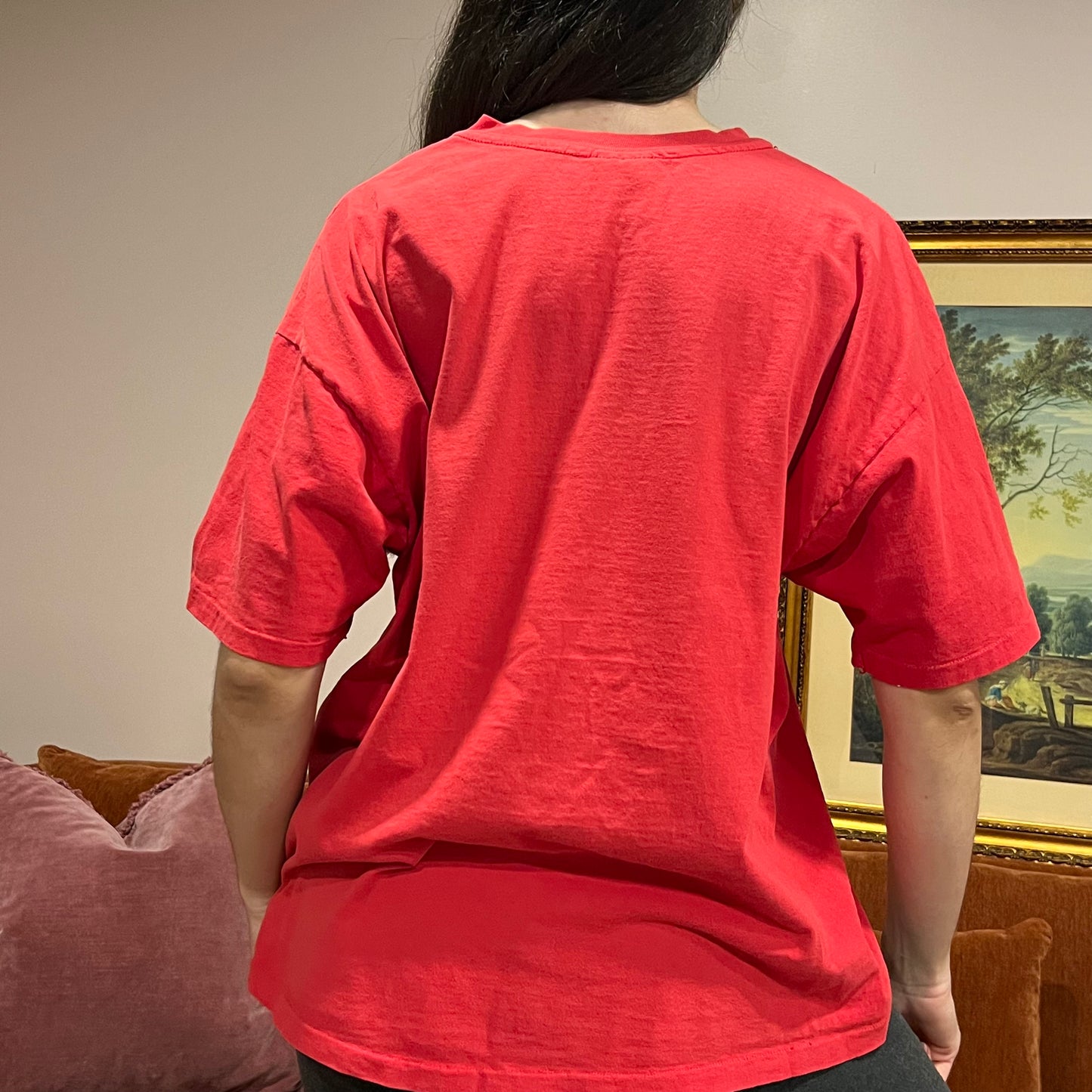 DUMP YOUR REPUBLICAN GIRLFRIEND red t-shirt with white text (XL)