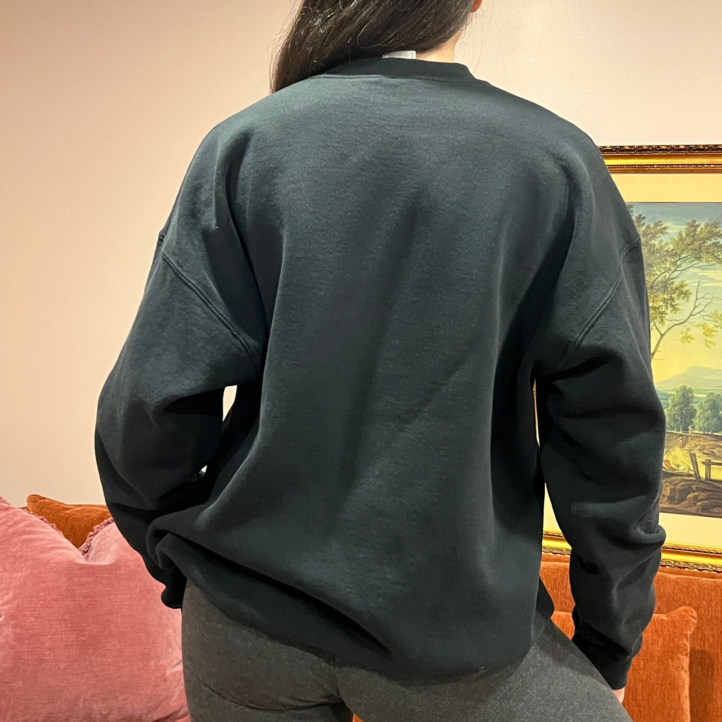 DUMP YOUR REPUBLICAN BOYFRIEND deer crewneck with white text (XL)