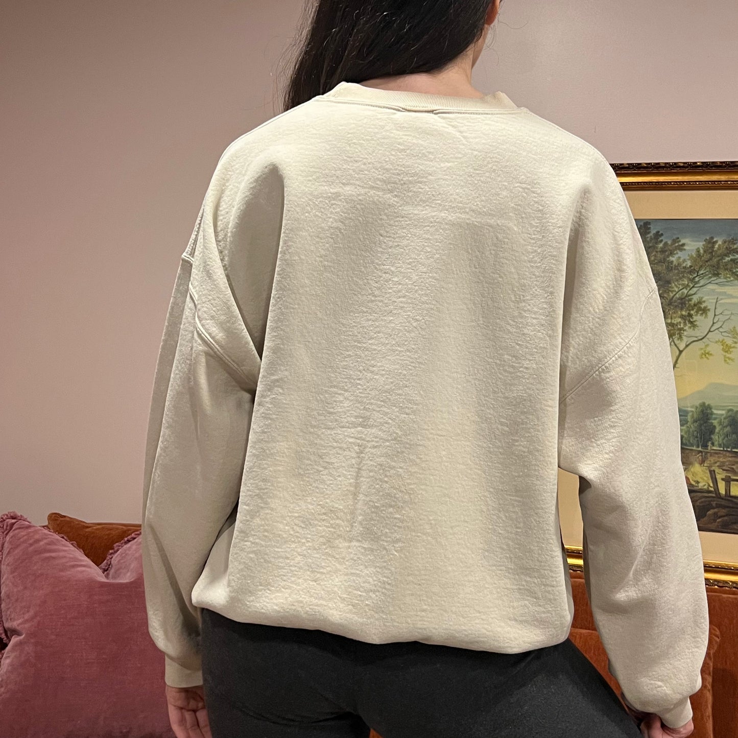 DUMP YOUR REPUBLICAN GIRLFRIEND horse crewneck with orange text (XL)