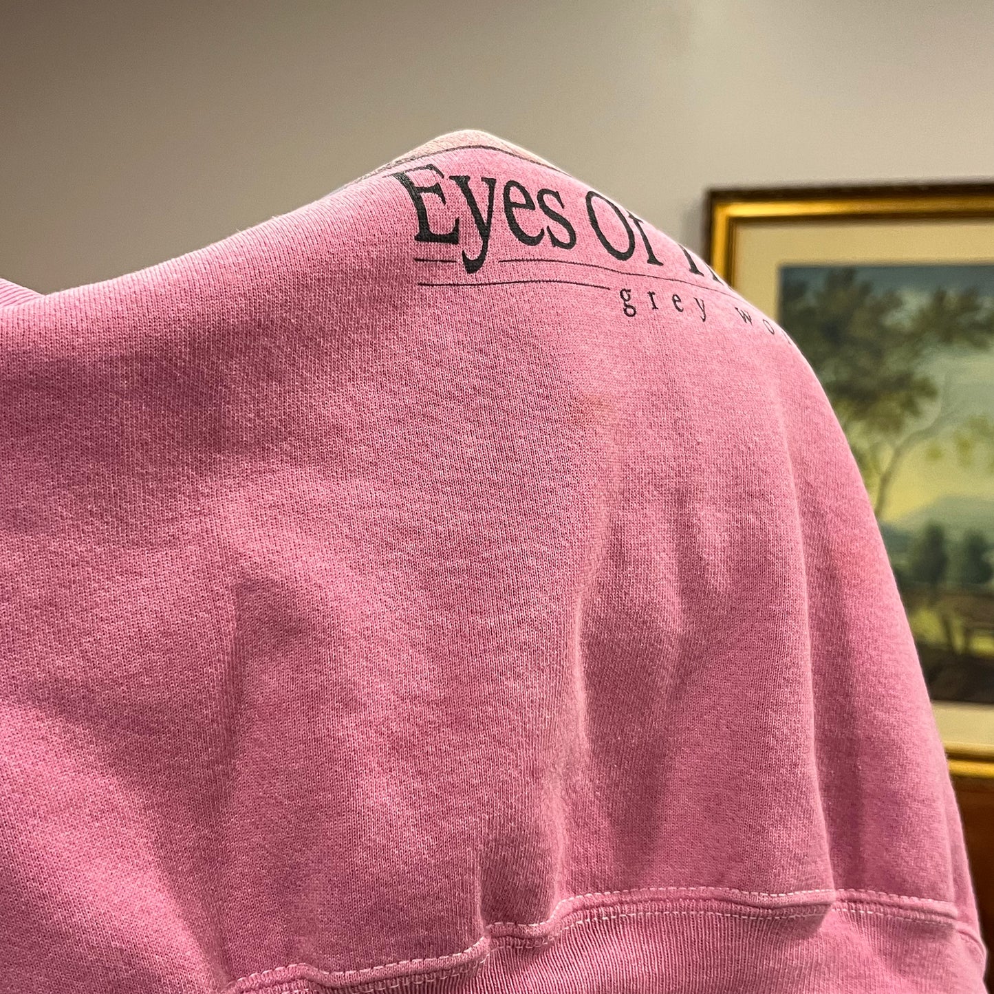 DUMP YOUR REPUBLICAN BOYFRIEND wolf crewneck with pink text (XL)