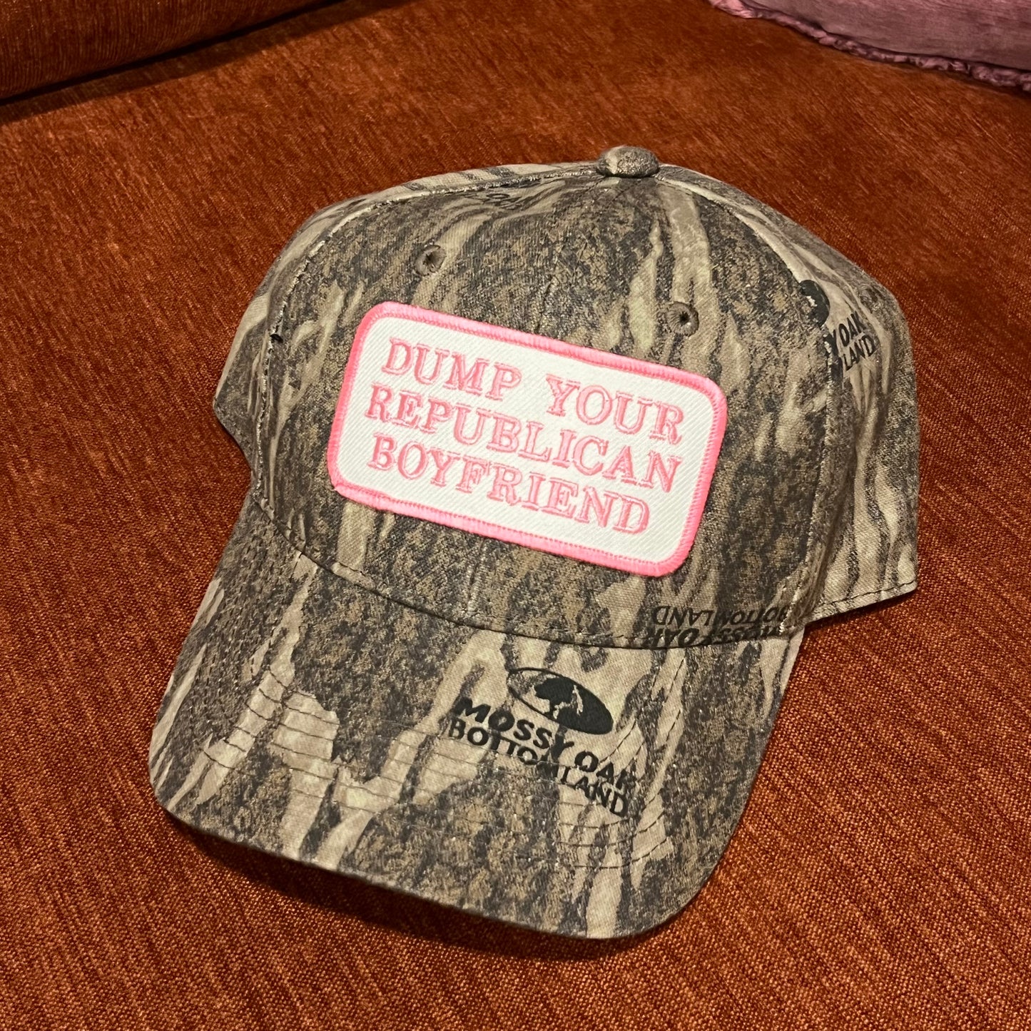 DUMP YOUR REPUBLICAN BOYFRIEND camo hat