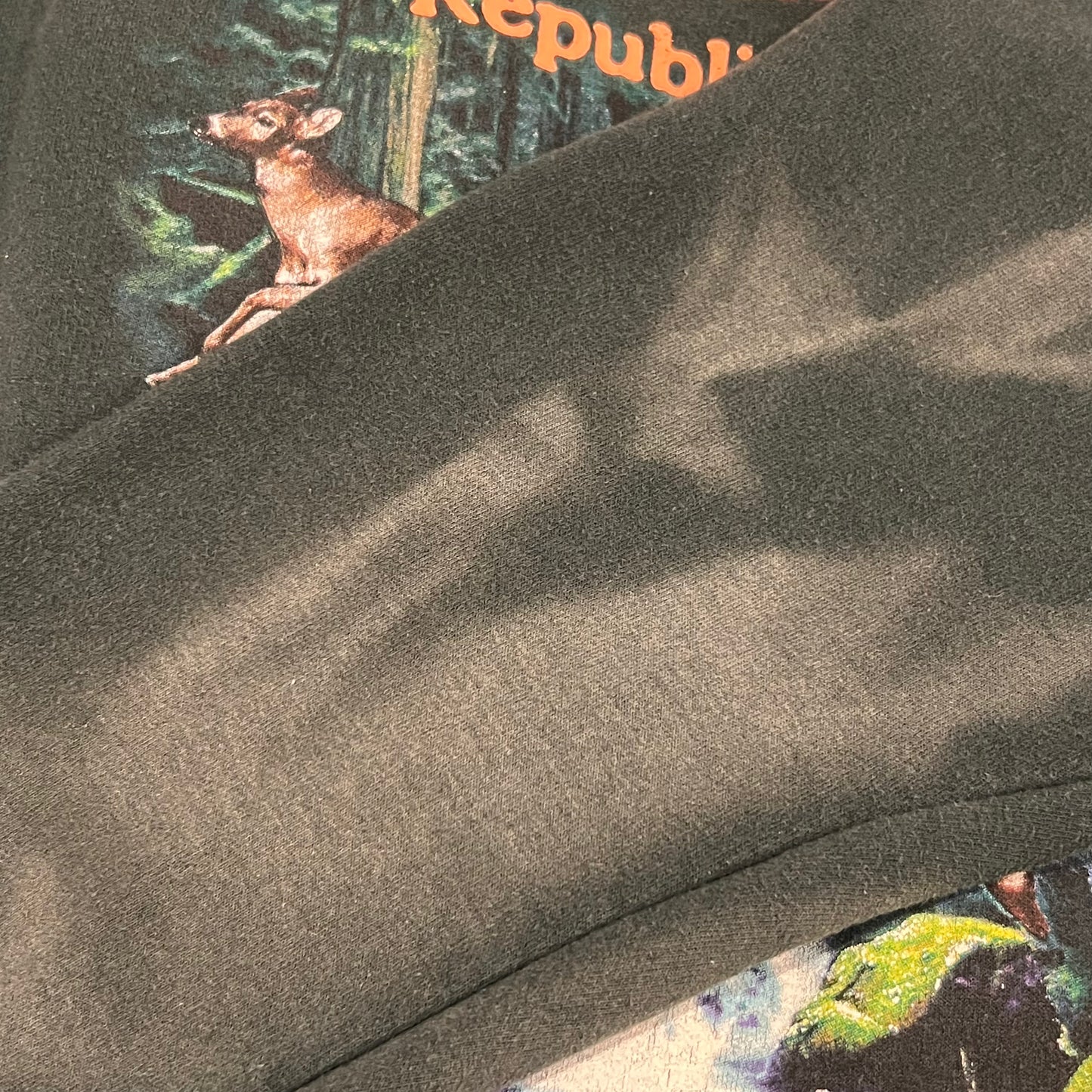 DUMP YOUR REPUBLICAN BOYFRIEND animal crewneck with orange text (L)