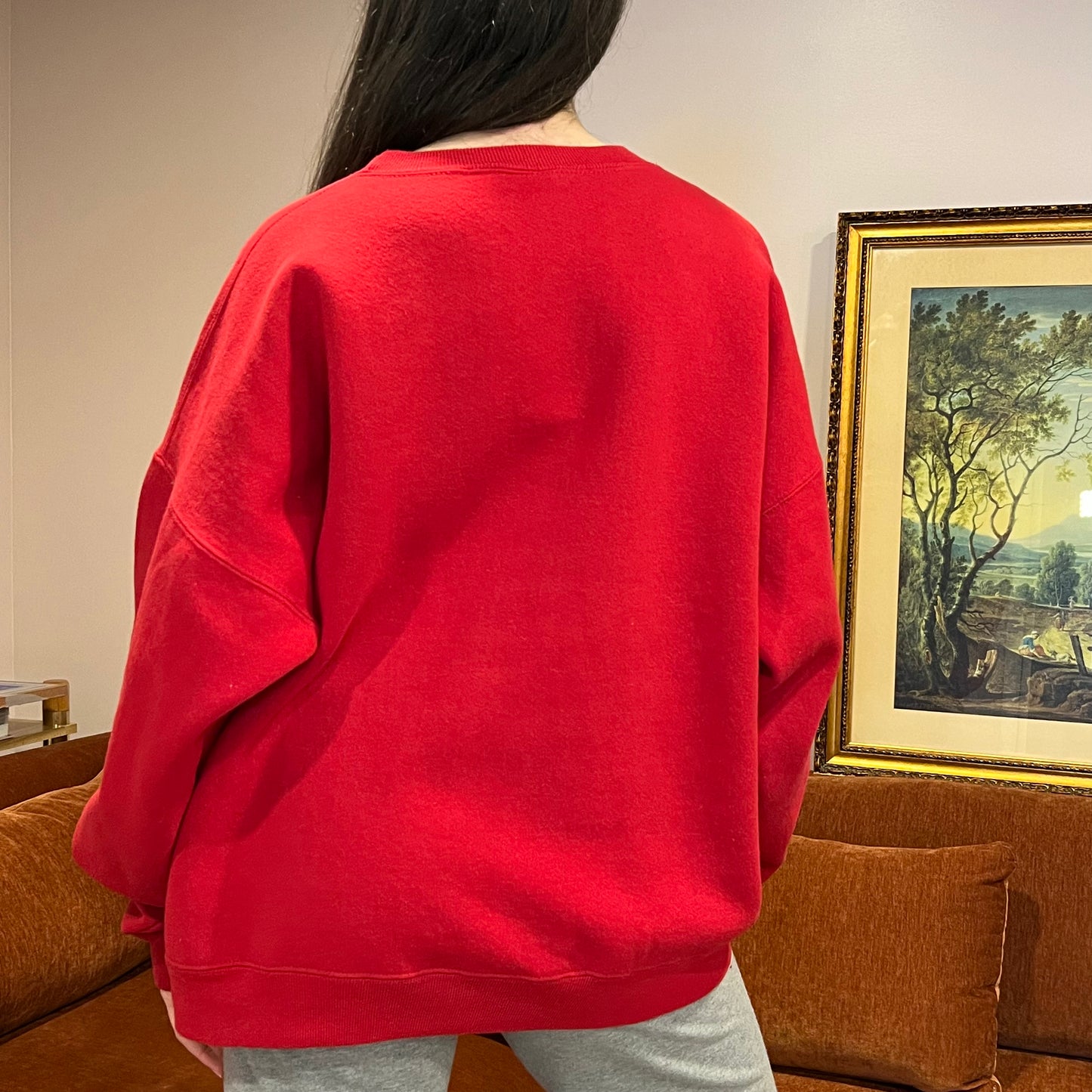 DUMP YOUR REPUBLICAN BOYFRIEND red crewneck with white text (XL)