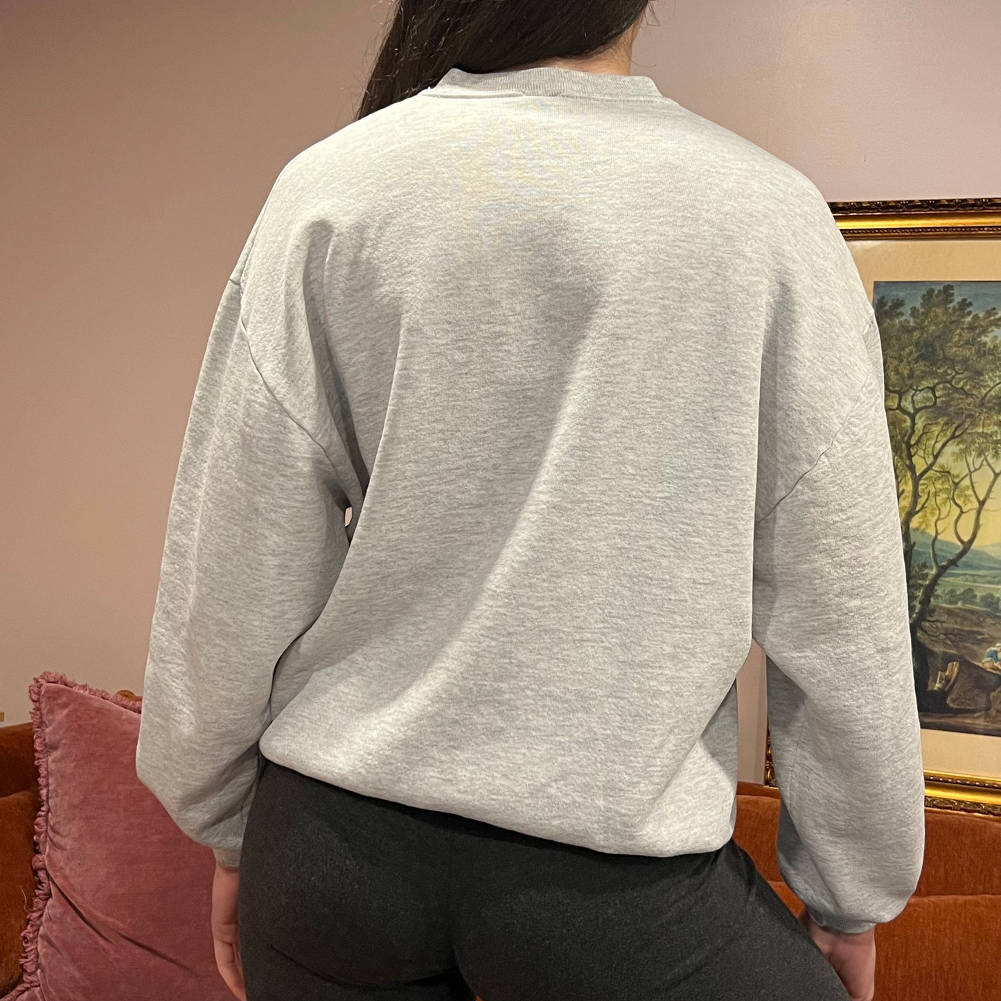 DUMP YOUR REPUBLICAN BOYFRIEND animal crewneck with orange text (L)