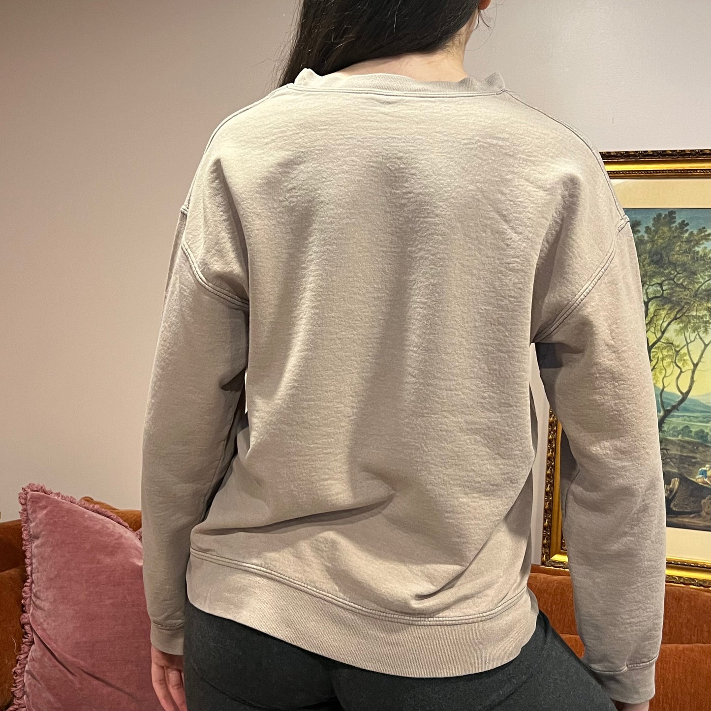 DUMP YOUR REPUBLICAN BOYFRIEND animal crewneck with orange text (S/M)