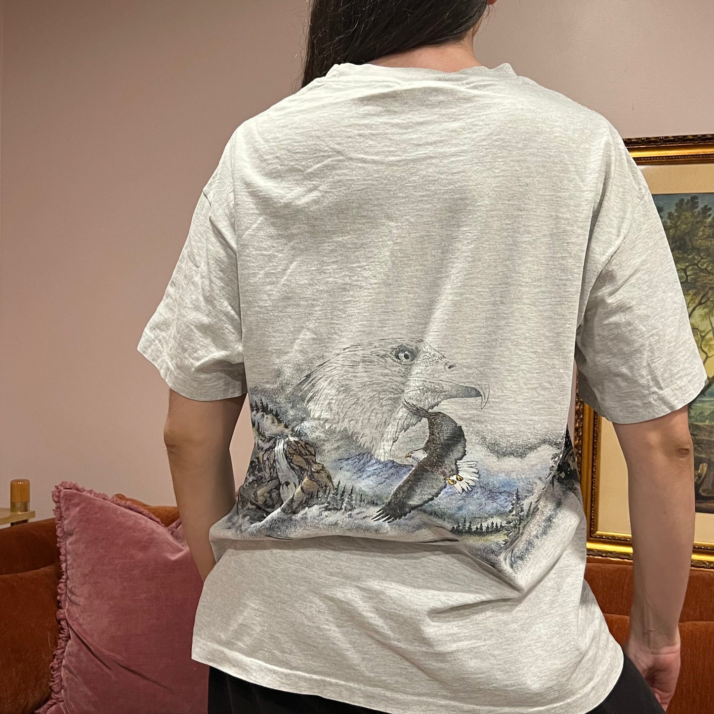 DUMP YOUR REPUBLICAN BOYFRIEND animal t-shirt with orange text (XL)