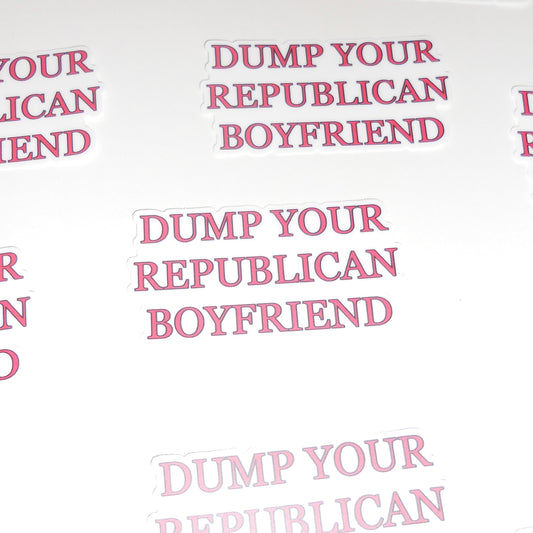 DUMP YOUR REPUBLICAN BOYFRIEND sticker