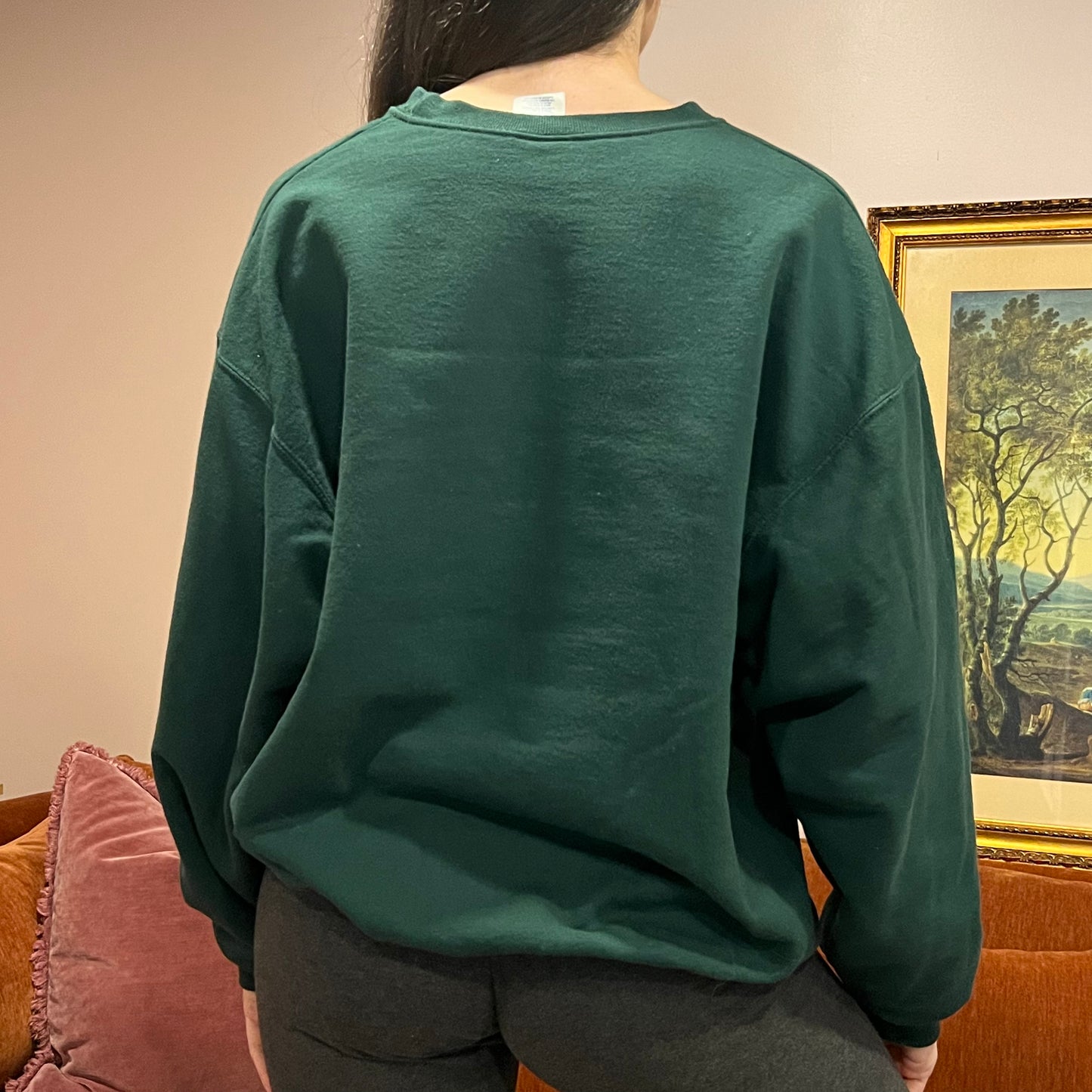 DUMP YOUR REPUBLICAN BOYFRIEND animal crewneck with orange text (XL)