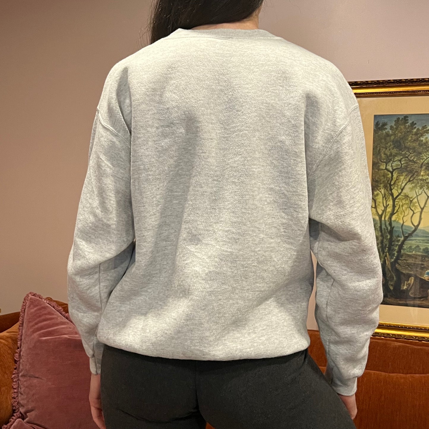 DUMP YOUR REPUBLICAN BOYFRIEND animal crewneck with orange text (L)