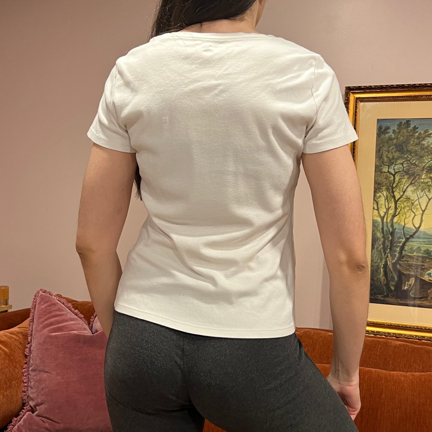 DUMP YOUR REPUBLICAN BOYFRIEND white t-shirt with red text (L)