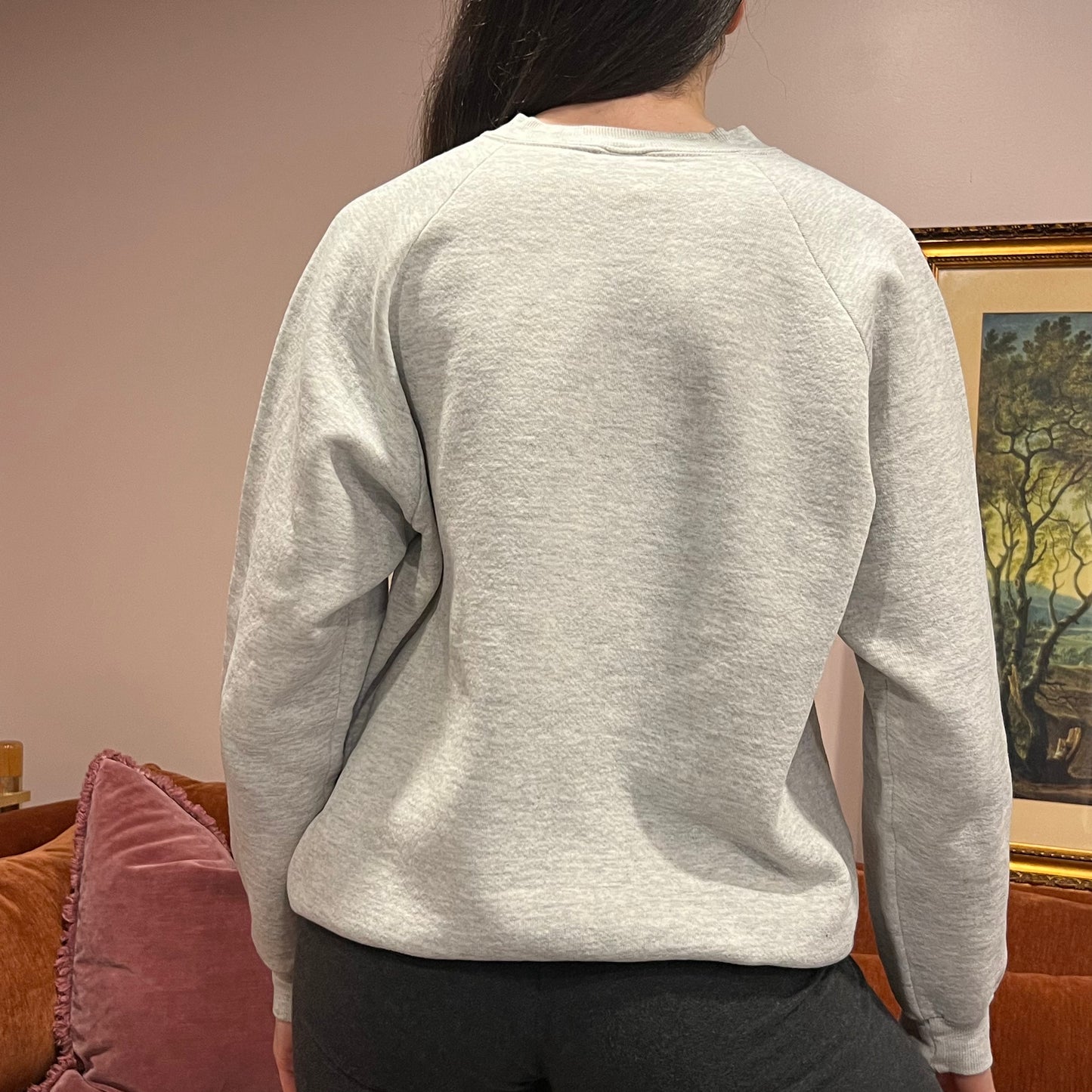 DUMP YOUR REPUBLICAN BOYFRIEND animal crewneck with pink text (L/XL)