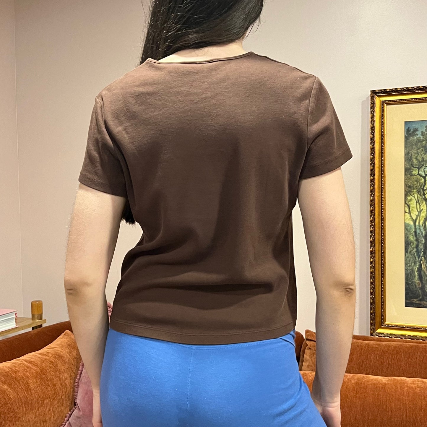 DUMP YOUR REPUBLICAN BOYFRIEND brown t-shirt with white text (PL)