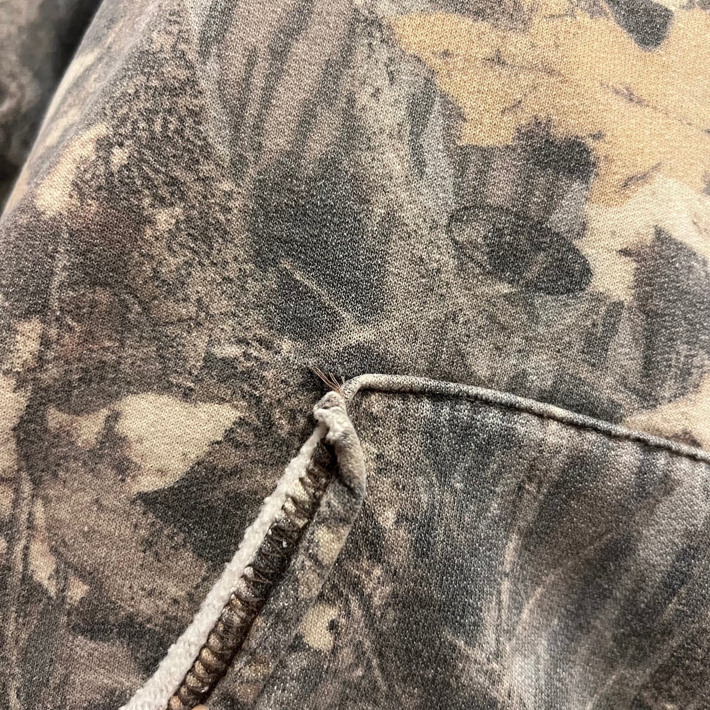 DUMP YOUR REPUBLICAN BOYFRIEND camo zip-up with orange text (XL)