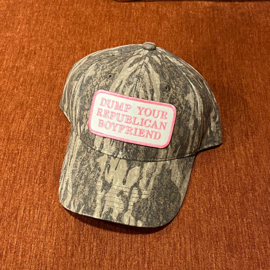 DUMP YOUR REPUBLICAN BOYFRIEND camo hat