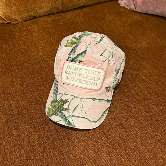 DUMP YOUR REPUBLICAN BOYFRIEND pink camo hat