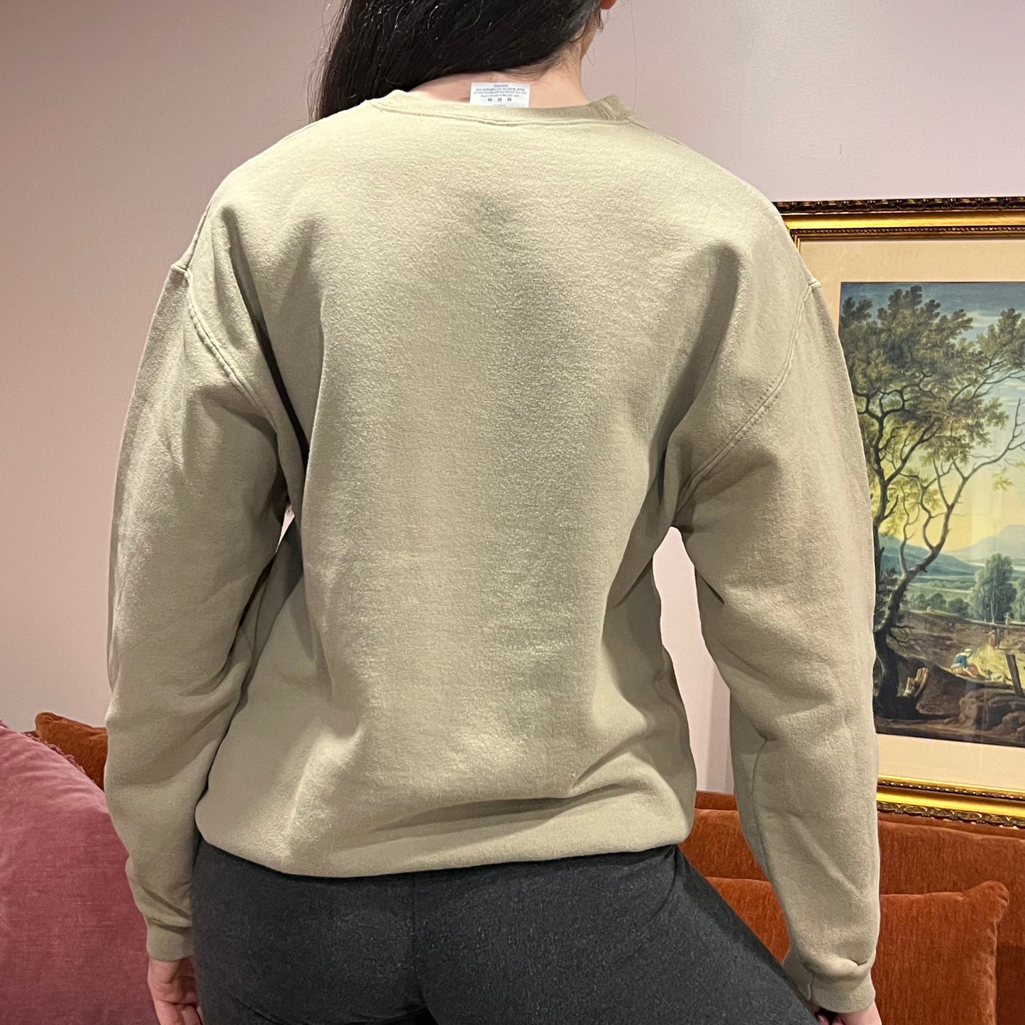 DUMP YOUR REPUBLICAN BOYFRIEND deer crewneck with orange text (M)
