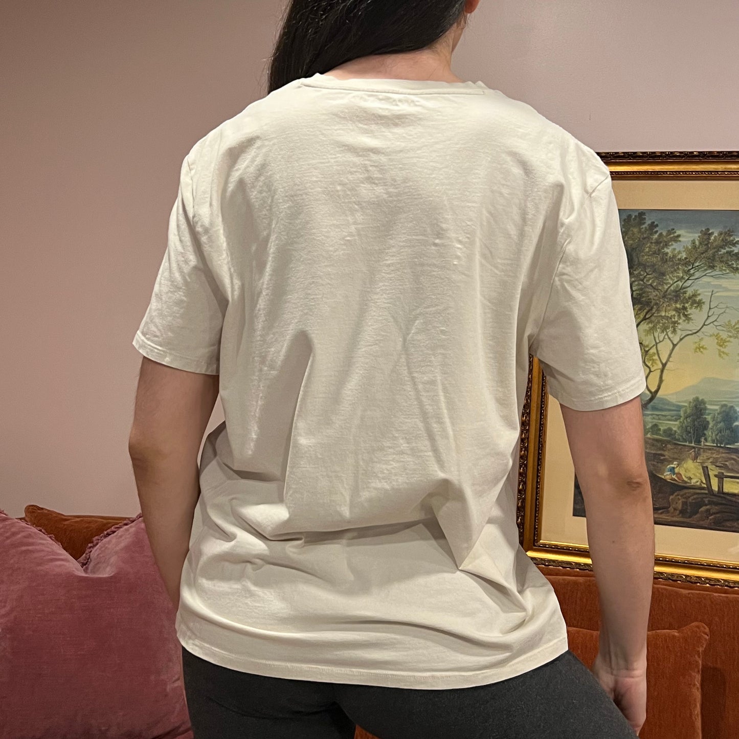 DUMP YOUR REPUBLICAN BOYFRIEND white t-shirt with red text (L)