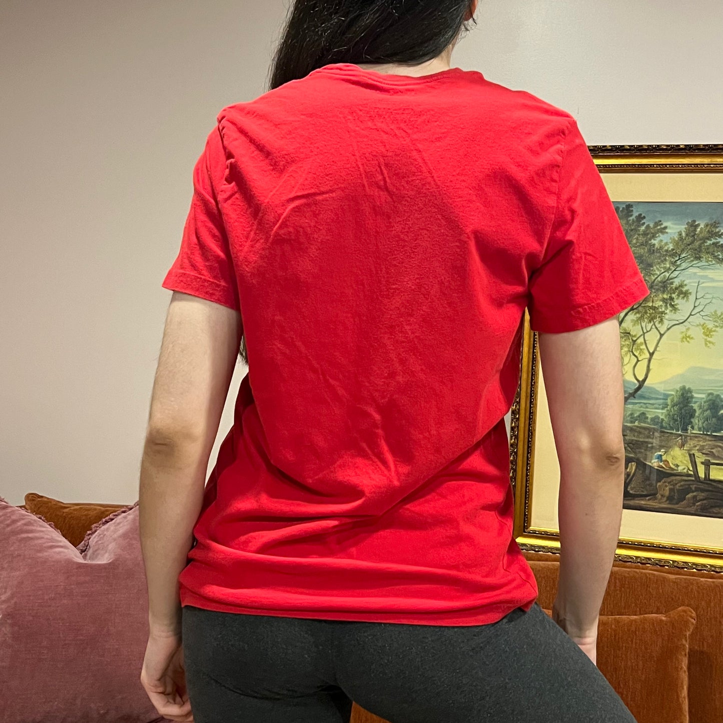 DUMP YOUR REPUBLICAN BOYFRIEND red t-shirt with white text (S)