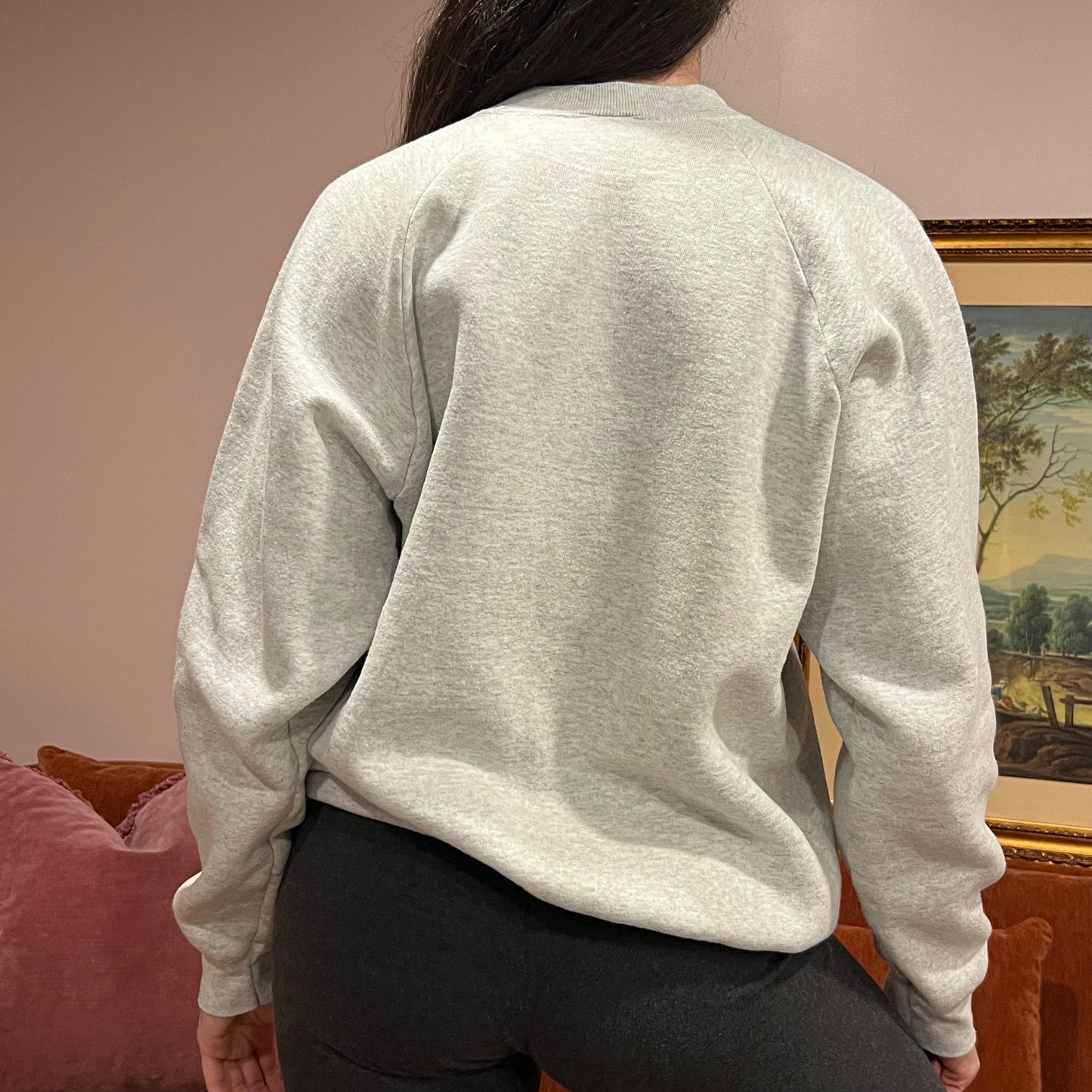 DUMP YOUR REPUBLICAN BOYFRIEND wolf crewneck with blue text (XL)