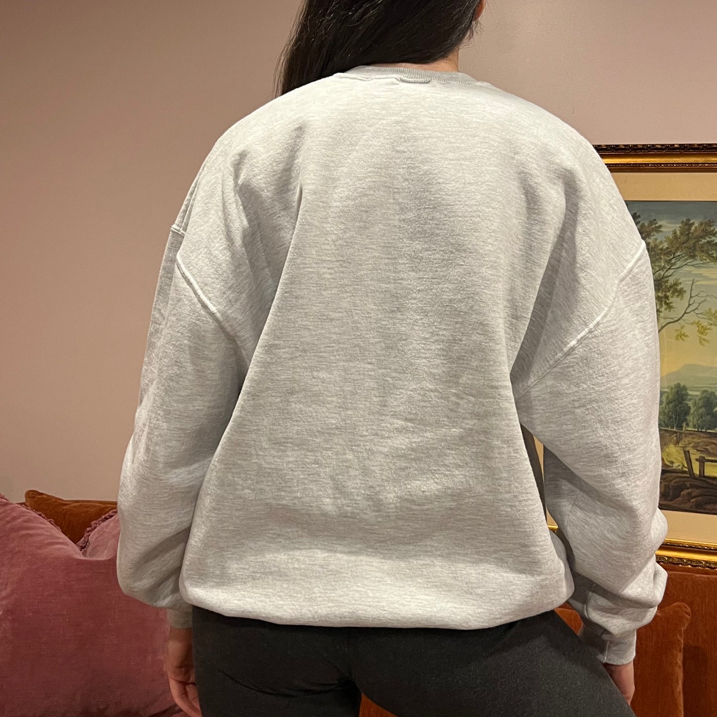DUMP YOUR REPUBLICAN BOYFRIEND eagle crewneck with blue text (XL)