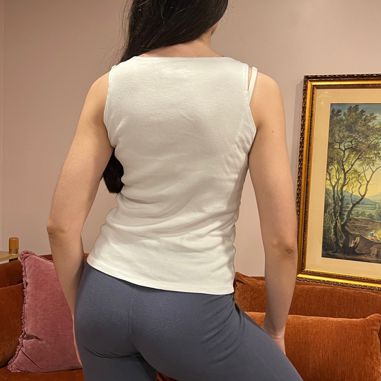 DUMP YOUR REPUBLICAN BOYFRIEND white tank with red text (S)