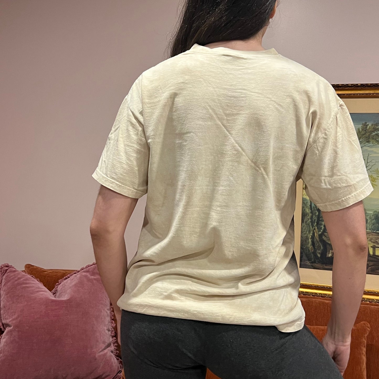 DUMP YOUR REPUBLICAN GIRLFRIEND horse t-shirt with orange text (M)