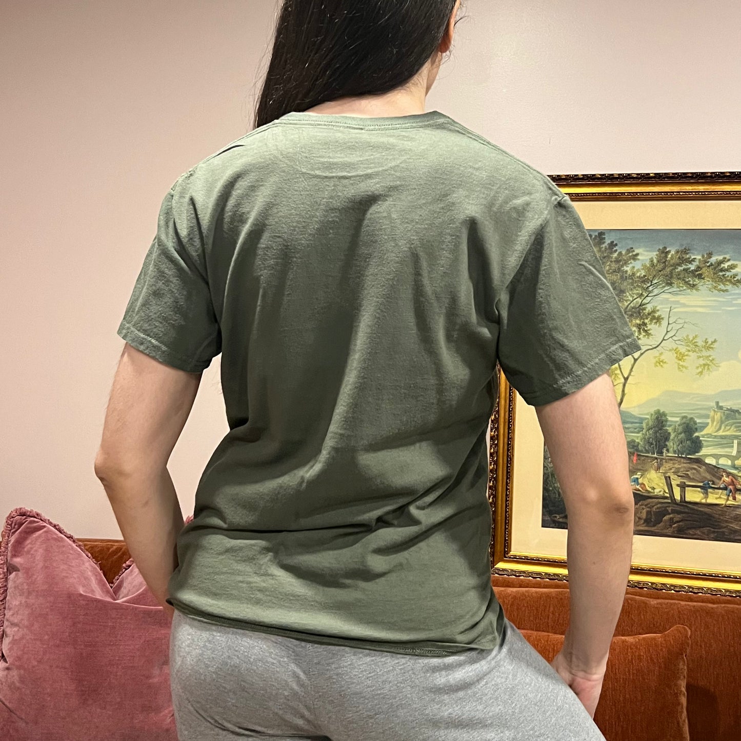 DIVORCE YOUR REPUBLICAN HUSBAND bear t-shirt with pink text (S/M)