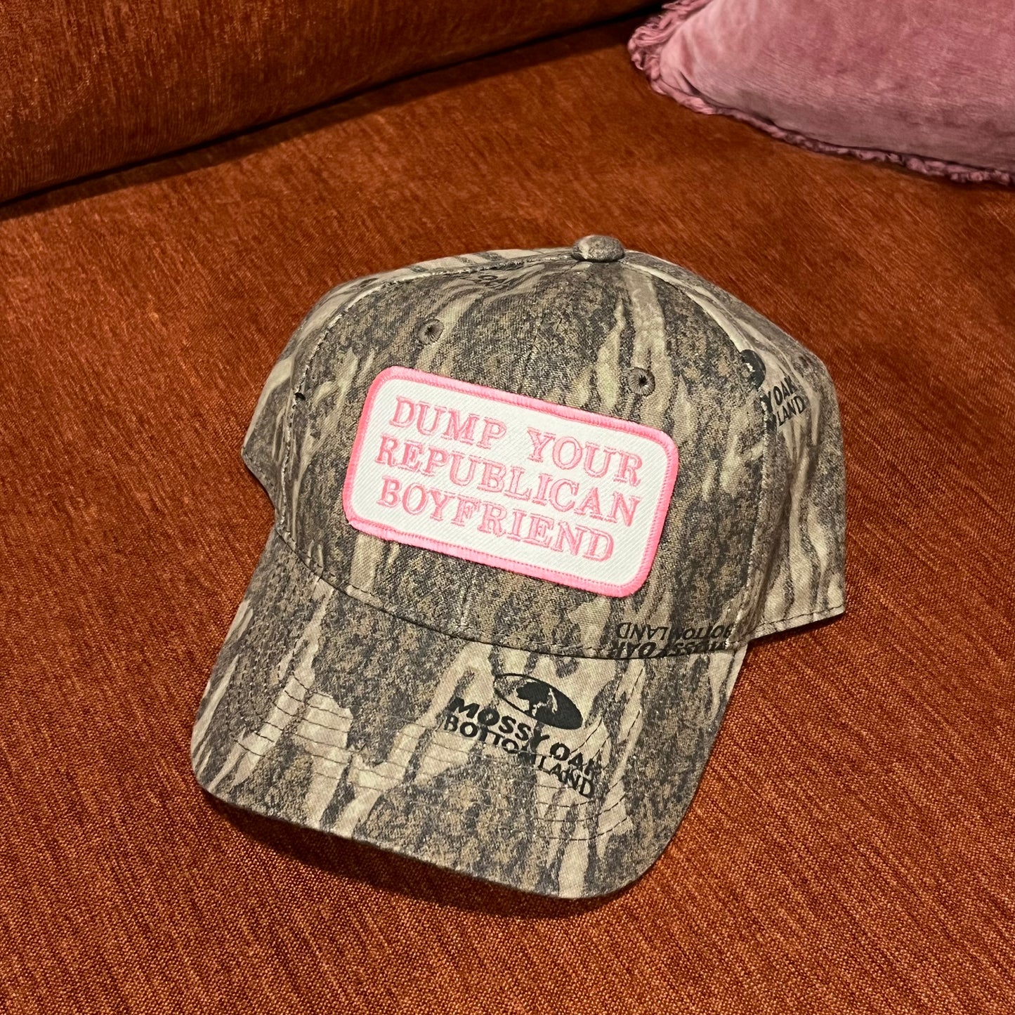 DUMP YOUR REPUBLICAN BOYFRIEND camo hat