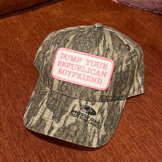 DUMP YOUR REPUBLICAN BOYFRIEND camo hat