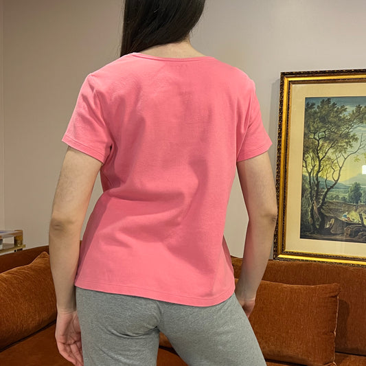 DUMP YOUR REPUBLICAN BOYFRIEND pink t-shirt with white text (XL)