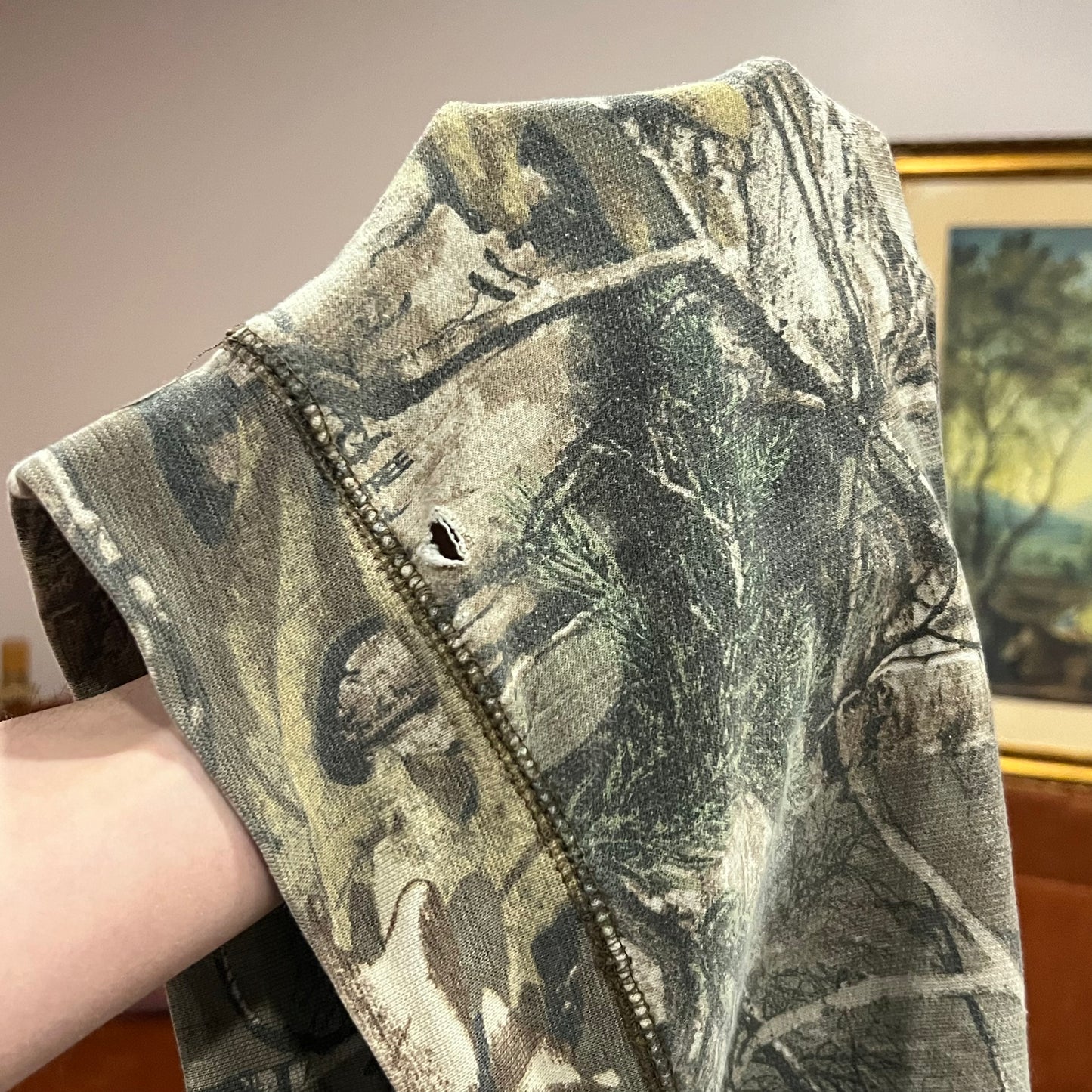 DUMP YOUR REPUBLICAN BOYFRIEND camo hoodie with pink text (2XL)