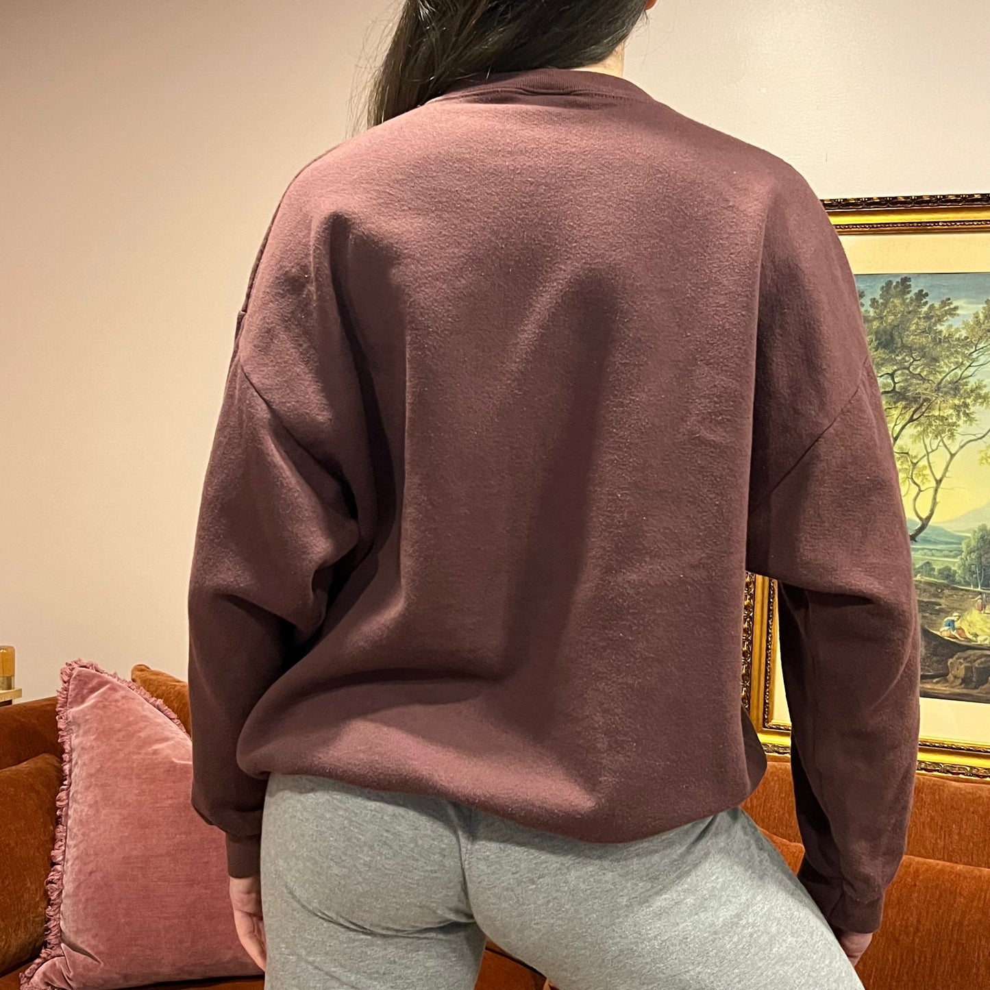 DUMP YOUR REPUBLICAN BOYFRIEND animal crewneck with pink text (XL)