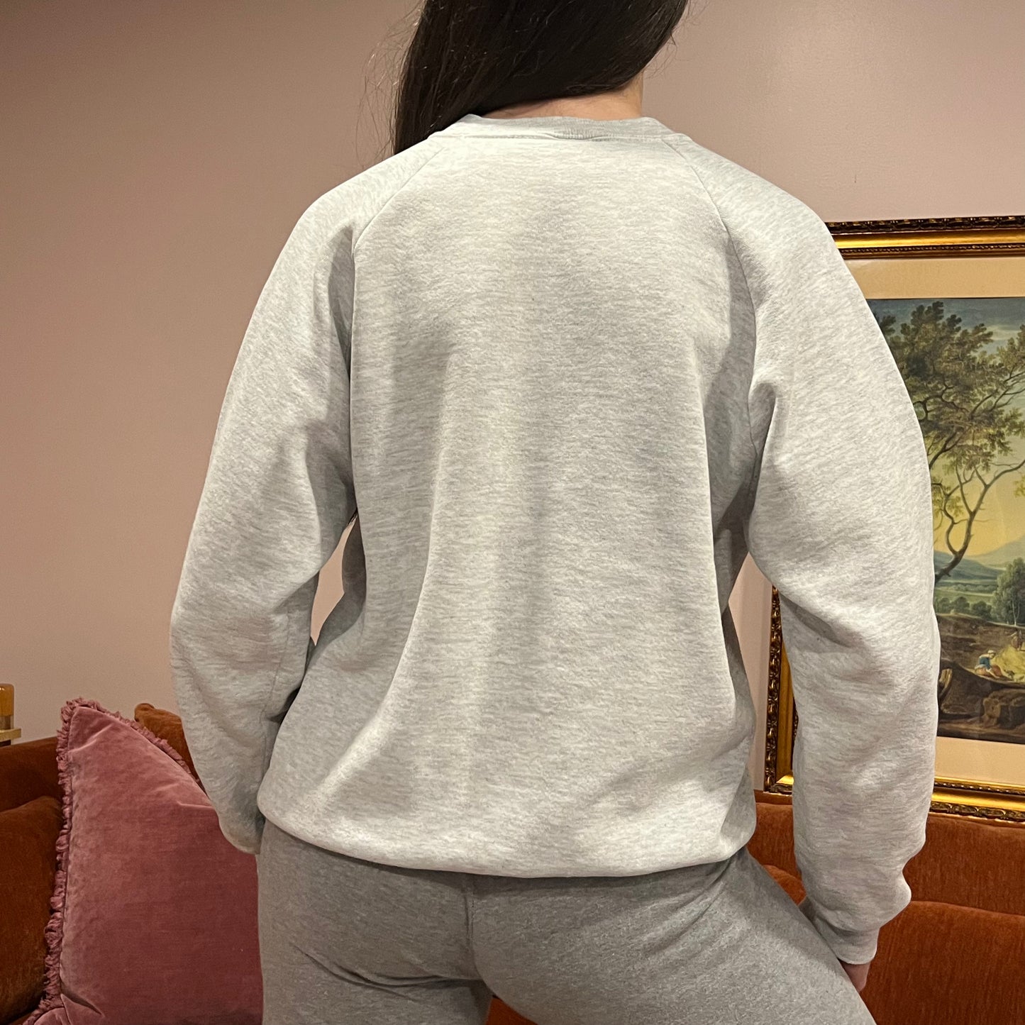 DUMP YOUR REPUBLICAN BOYFRIEND animal crewneck with pink text (L/XL)