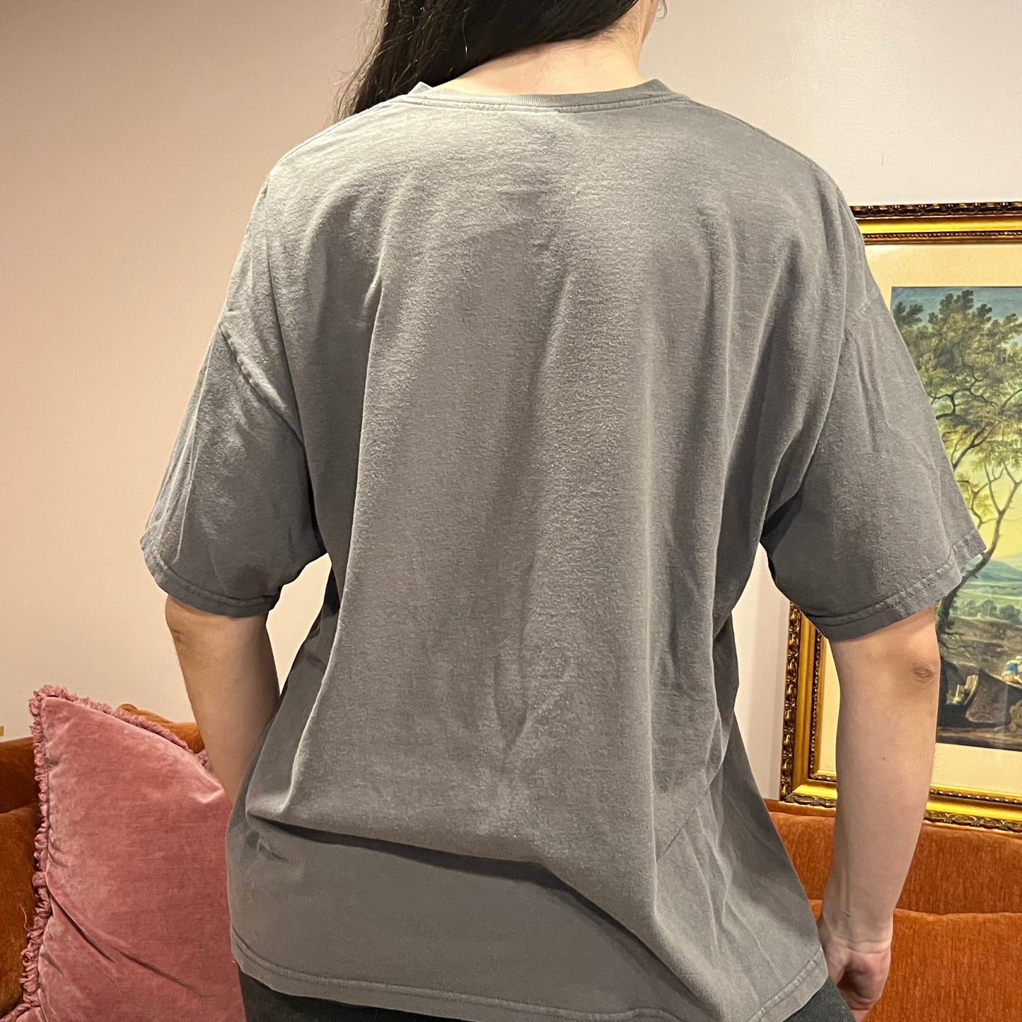 DIVORCE YOUR REPUBLICAN HUSBAND animal t-shirt with orange text (XL)