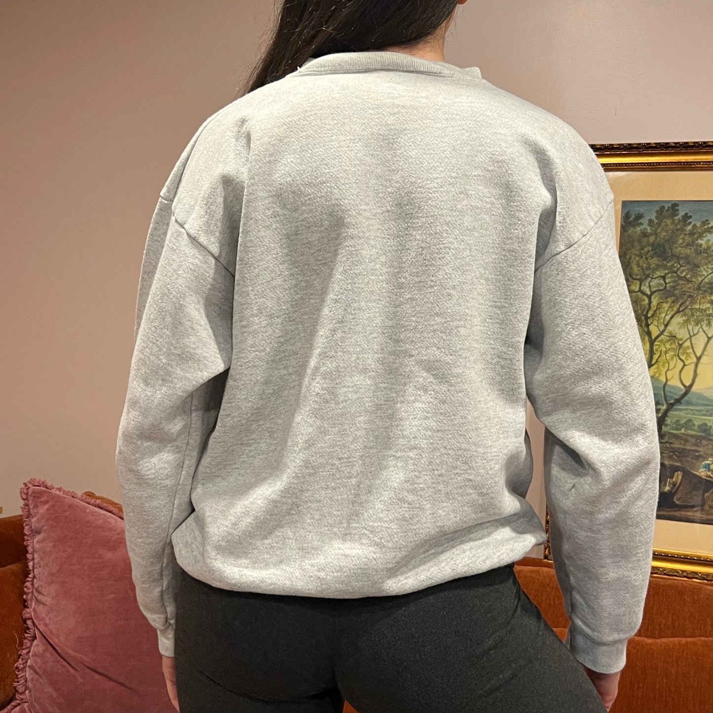 DUMP YOUR REPUBLICAN BOYFRIEND animal crewneck with orange text (L)