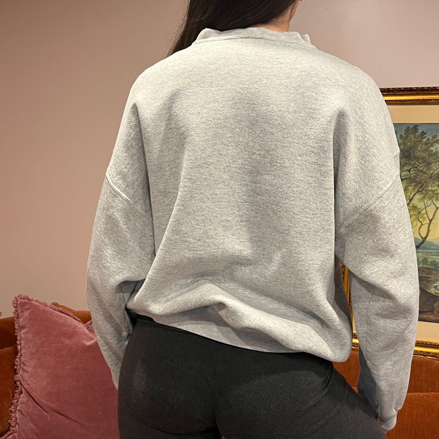 DUMP YOUR REPUBLICAN BOYFRIEND animal crewneck with orange text (XL)
